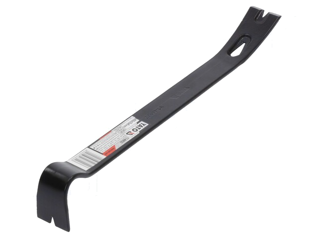 Breekijzer; L: 450mm; W: 35mm; Gebruik: voor spijkers; mangaanstaal Breekijzer; L: 450mm; W: 35mm; Gebruik: voor spijkers; mangaanstaal
